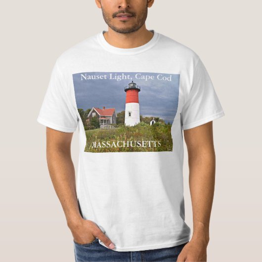 Nauset Light, Cape Cod, Massachusetts Lighthouse T-shirt (Voorkant)