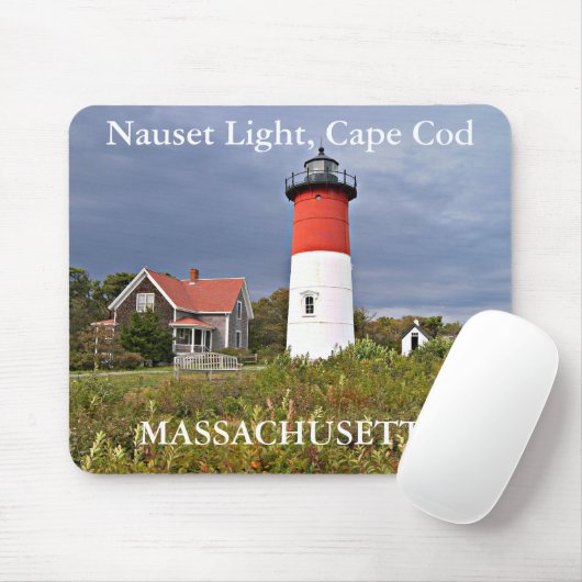 Nauset Light, Cape Cod, Massachusetts Mousepad Muismat (Met muis)