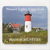 Nauset Light, Cape Cod, Massachusetts Mousepad Muismat (Voorkant)