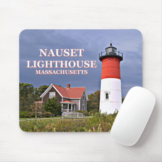 Nauset Light, Cape Cod, Massachusetts Mousepad Muismat (Met muis)