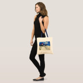 Nauset Light Conferering met de maan Tote Bag (Voorkant (model))