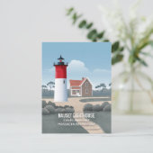 Nauset Lighthouse Briefkaart (Staand voorkant)