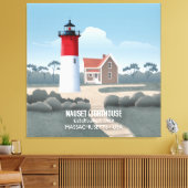 Nauset Lighthouse Canvas Afdruk (Insitu (Woonkamer))