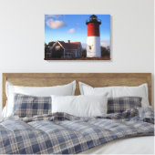 Nauset Lighthouse Canvas Afdruk (Insitu (Slaapkamer))
