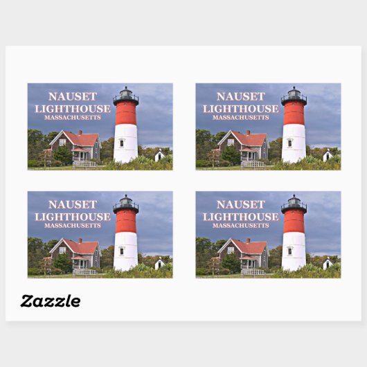 Nauset Lighthouse, Cape Cod, Massachusetts Sticker (Vel)