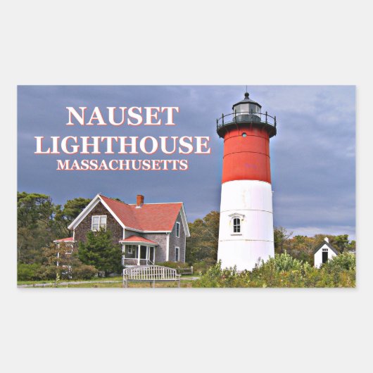 Nauset Lighthouse, Cape Cod, Massachusetts Sticker (Voorkant)