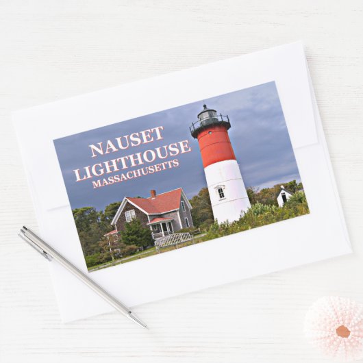 Nauset Lighthouse, Cape Cod, Massachusetts Sticker (Envelop)
