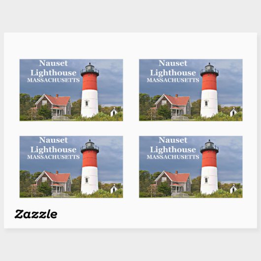 Nauset Lighthouse, Cape Cod, Massachusetts Sticker (Vel)