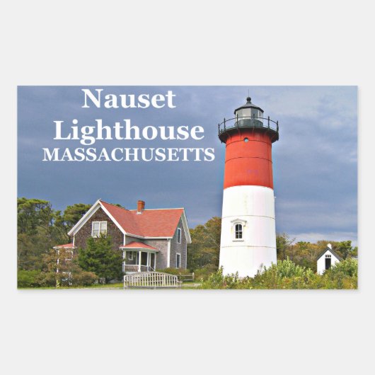 Nauset Lighthouse, Cape Cod, Massachusetts Sticker (Voorkant)