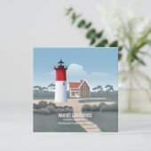 Nauset Lighthouse Kaart (Staand voorkant)