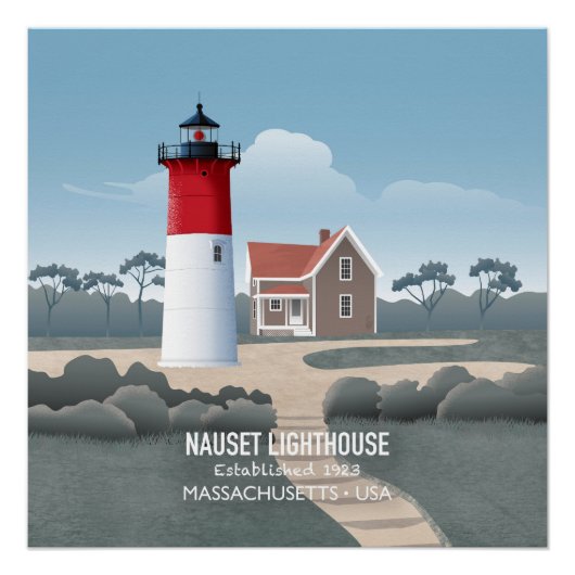 Nauset Lighthouse Perfect Poster (Voorkant)