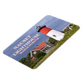 Nauset vuurtoren, kabeljauwmassa Flexi Magnet Magneet (Linkerzijde)