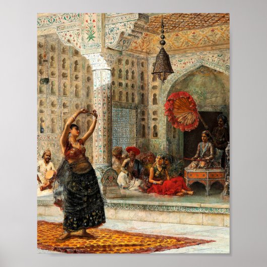 Nautch van Edwin Lord Weeks Poster (Voorkant)