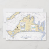 Naute Maid of Honor | Martha's Vineyard Kaart (Achterkant)