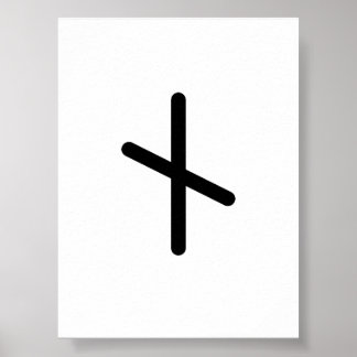 NAUTHIZ Noordse Rune (Behoefte, Noodzaak) | Elder Poster