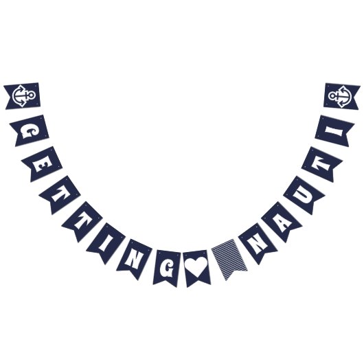 Nauti Bachelorette Party Nautical Bunting Vlaggetjes (Alle)