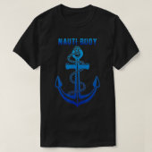 Nauti Boei Nautisch Grappig Zeilgrap Mannen Naught T-shirt (Design voorkant)