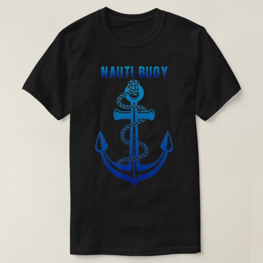 Nauti Boei Nautisch Grappig Zeilgrap Mannen Naught T-shirt (Design voorkant)
