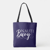 Nauti Boei! nautisch Tote Bag (Achterkant)