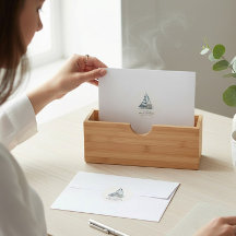 Nauti-Bouy Blauwe Streep Zeilboot Baby Shower