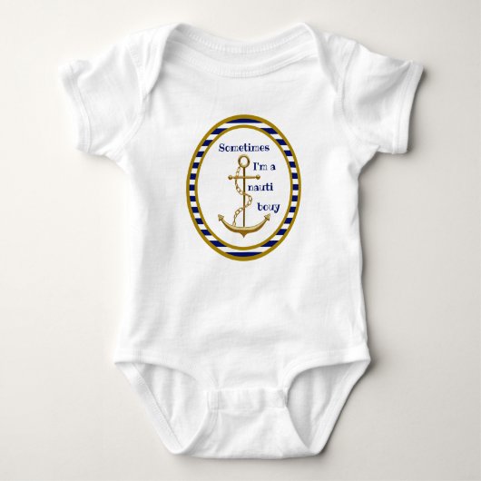 Nauti Boy - Baby Bodysuit (Voorkant)