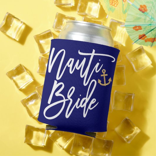 Nauti Bruid Grappig Scheepvaart Bachelorette Feest Blikjeskoeler (Insitu Zomer)