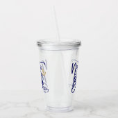 Nauti Bruid Grappige Kust Afscheidsceremonie Bruid Acryl Drinkbeker (Links)