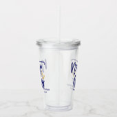 Nauti Crew Grappige Blauwe Kust Bruidsmeisje Acryl Drinkbeker (Rechts)