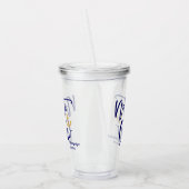 Nauti Crew Grappige Blauwe Kust Bruidsmeisje Acryl Drinkbeker (Links)