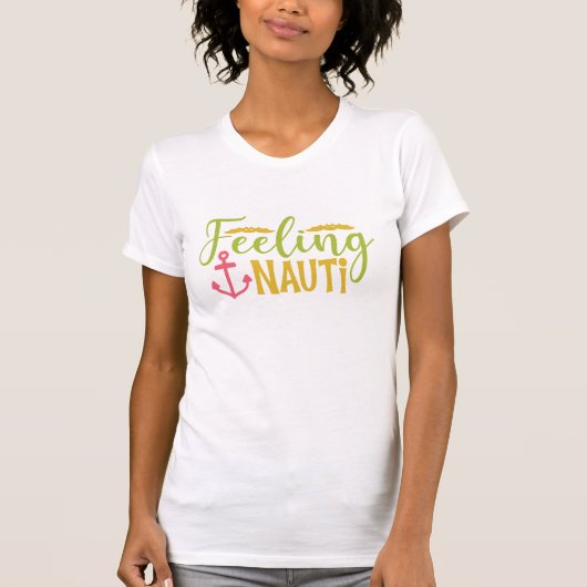 Nauti Cute Fun voor autore-anker T-shirt (Voorkant)