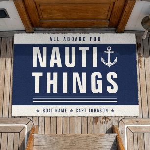 Nauti Dingen Anker Welkom Aan Boord Boot Deurmat
