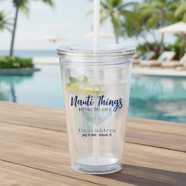 Nauti Dingen Voor de Ring Anker Vrijgezellenfeest Acryl Drinkbeker
