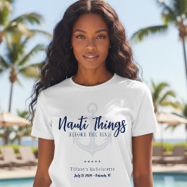 Nauti Dingen Voor de Ring Anker Vrijgezellenfeest T-shirt