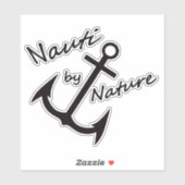 Nauti door Natuur Nautical Anchor Vinyl Sticker (Vel)