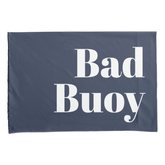 Nauti Girl Bad Buoy Zijn witte schrijfstijl Kussensloop (Voorkant-Rechts)