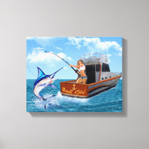 NAUTI GIRL CANVAS AFDRUK