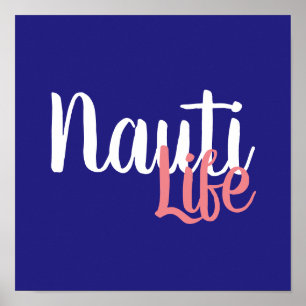 NAUTI LIFE SCRIPT-letters   Poster