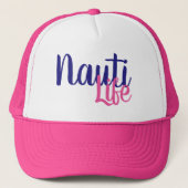 NAUTI LIFE SCRIPT-letters | Trucker Pet (Voorkant)