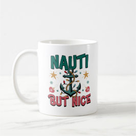 Nauti Maar Leuk Grappig Scheepvaart Kerst Anker  Koffiemok