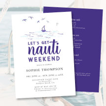 Nauti Nautical Boat Party Bachelorette Weekend