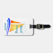 Nauti Thoughts Nautical Sailboat Bagagelabel (Voorkant horizontaal)