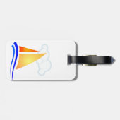 Nauti Thoughts Nautical Sailboat Bagagelabel (Achterkant horizontaal)