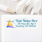 Nauti Thoughts Nautical Sailboat Etiket (Insitu)