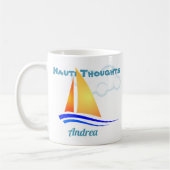 Nauti Thoughts Nautical Sailboat Koffiemok (Links)