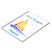 Nauti Thoughts Nautical Sailboat Notitieboek (Linkerzijde)