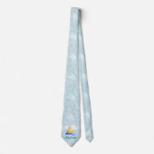 Nauti Thoughts Nautical Sailboat Stropdas (Voorkant)