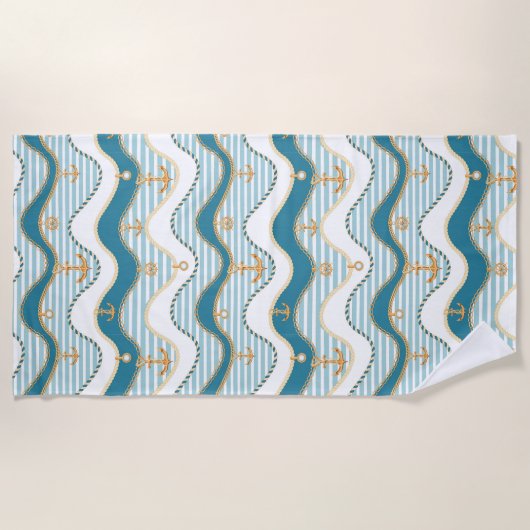 Nautica Anchor Chains and Ropes Strandlaken (Voorkant)