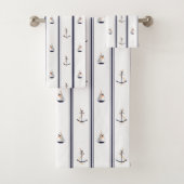 Nautica Bath Towel Set Bad Handdoek (Insitu)