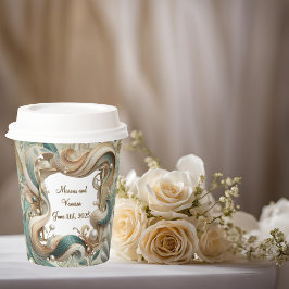 Nautica Pearl Coast Elegance Paper Cup met deksel Papieren Bekers