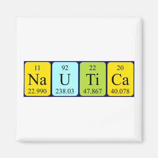 Nautica periodieke lijstnaam magnet (Voorkant)
